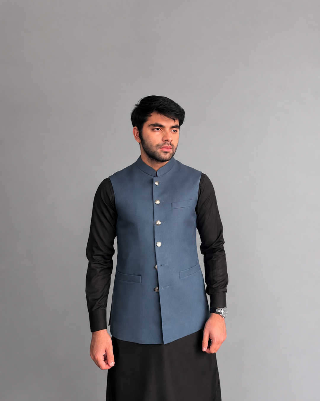 Dawn Blue Waist Coat