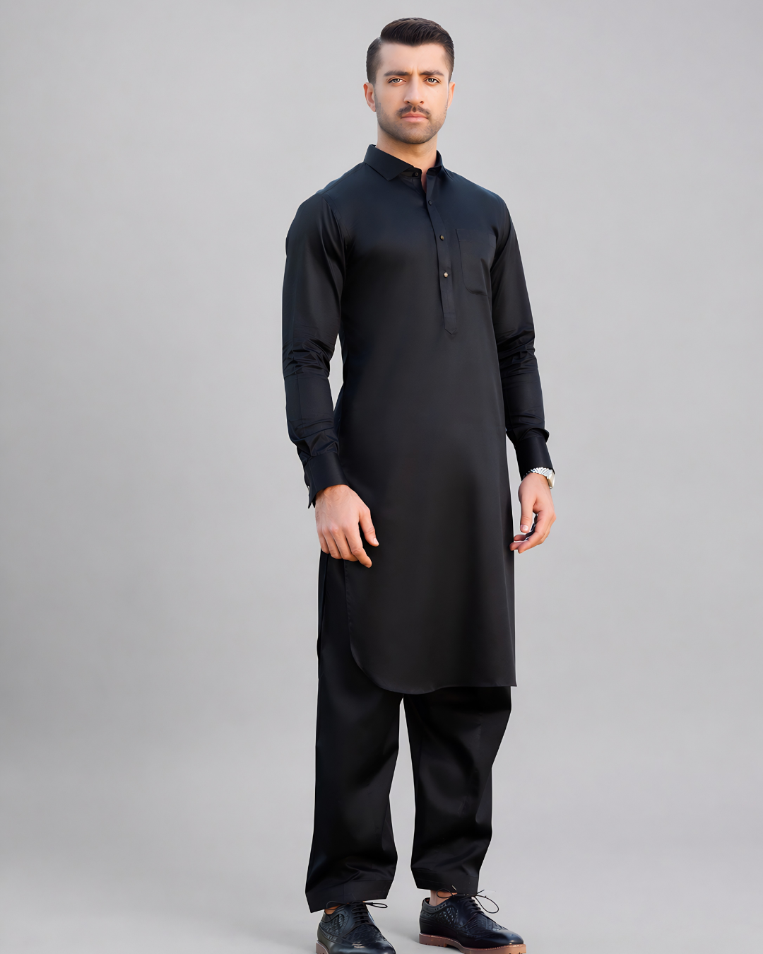 Galaxy Black Kameez Shalwar