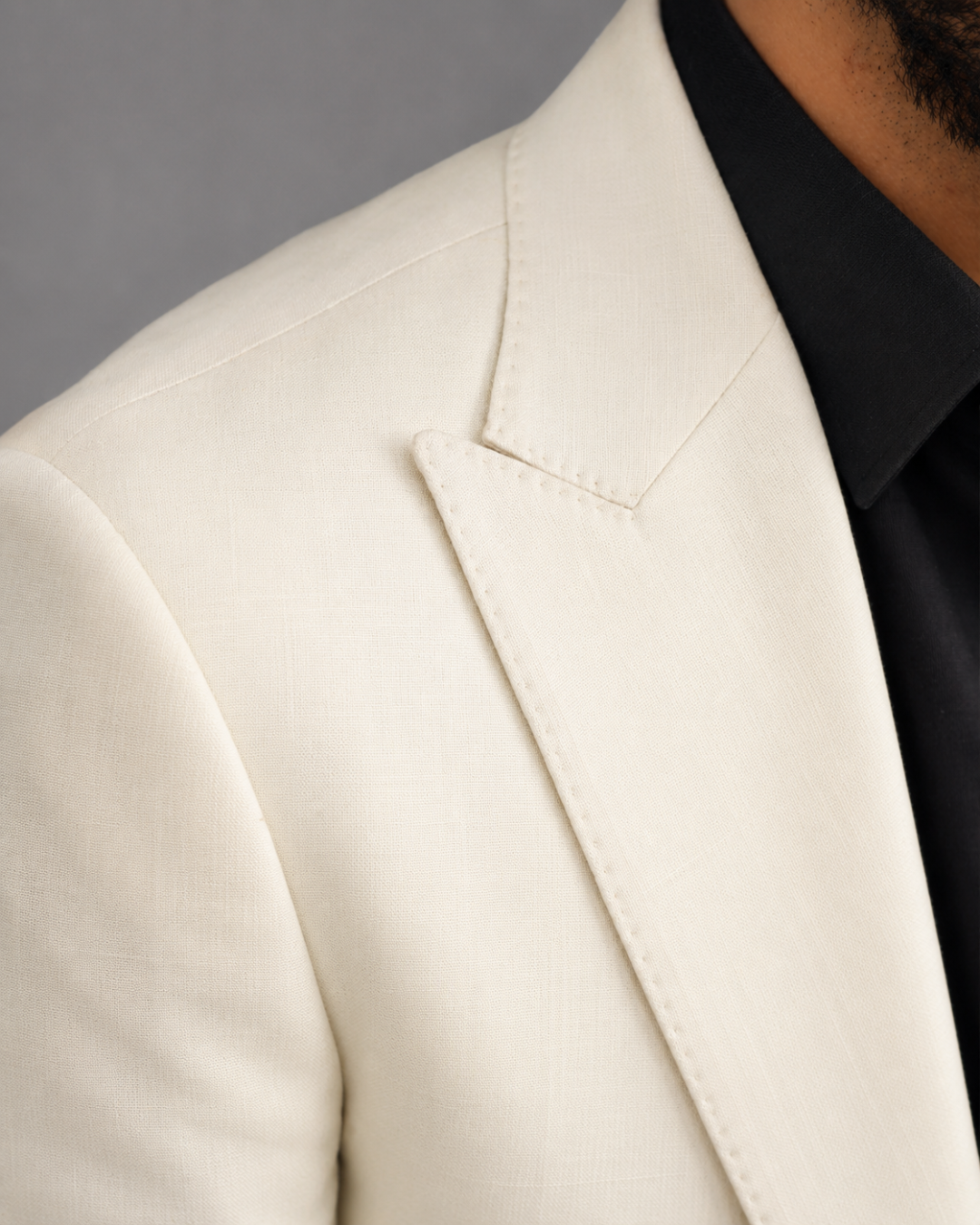 Frostline Off white Linen Blazer