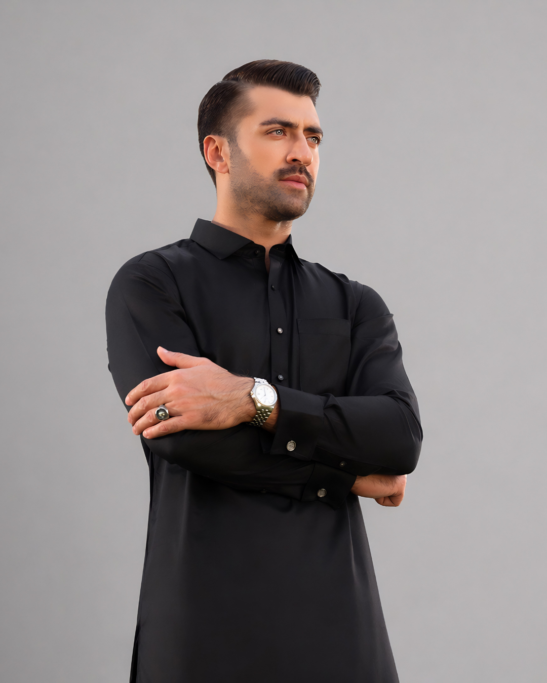 Galaxy Black Kameez Shalwar