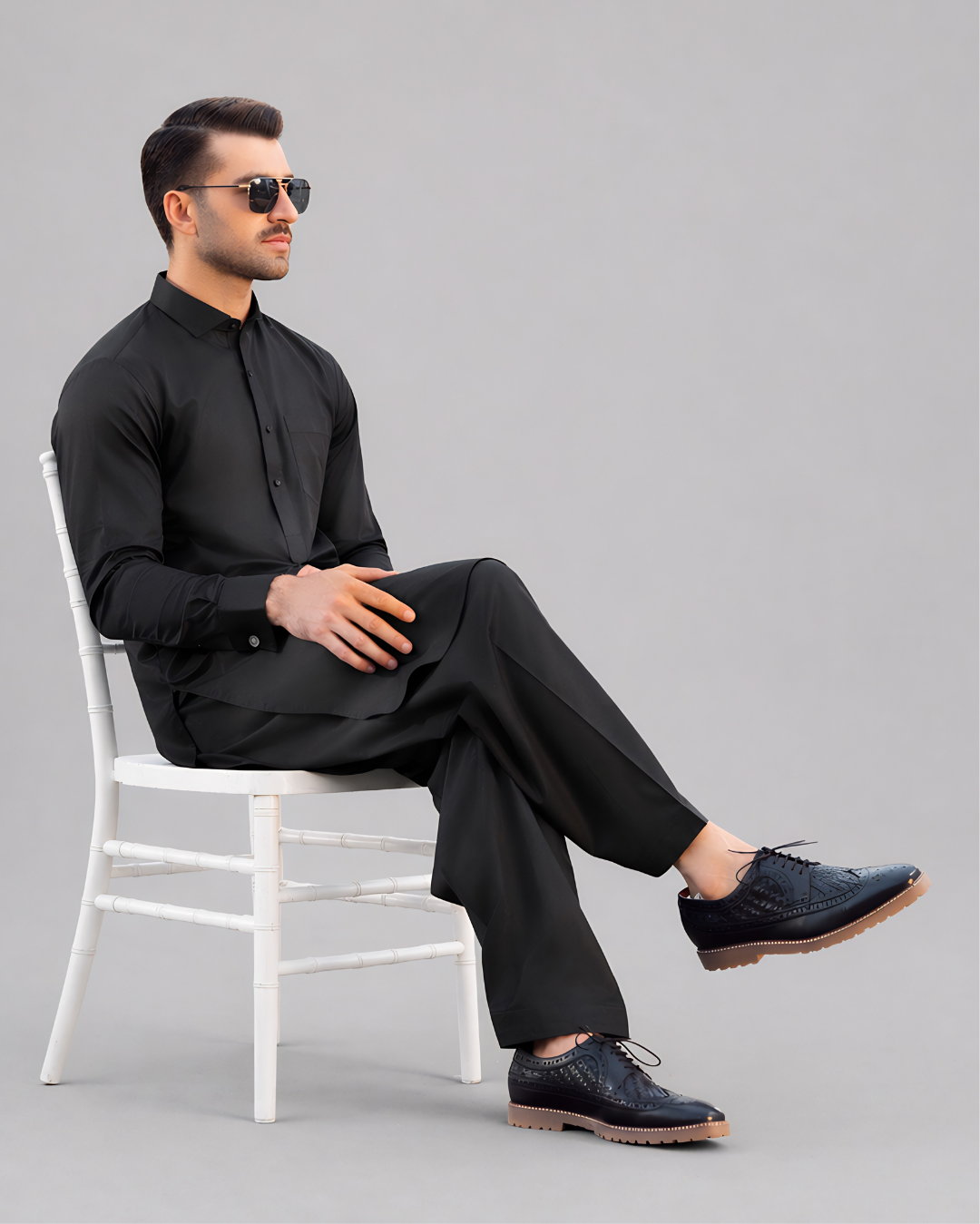 Galaxy Black Kameez Shalwar