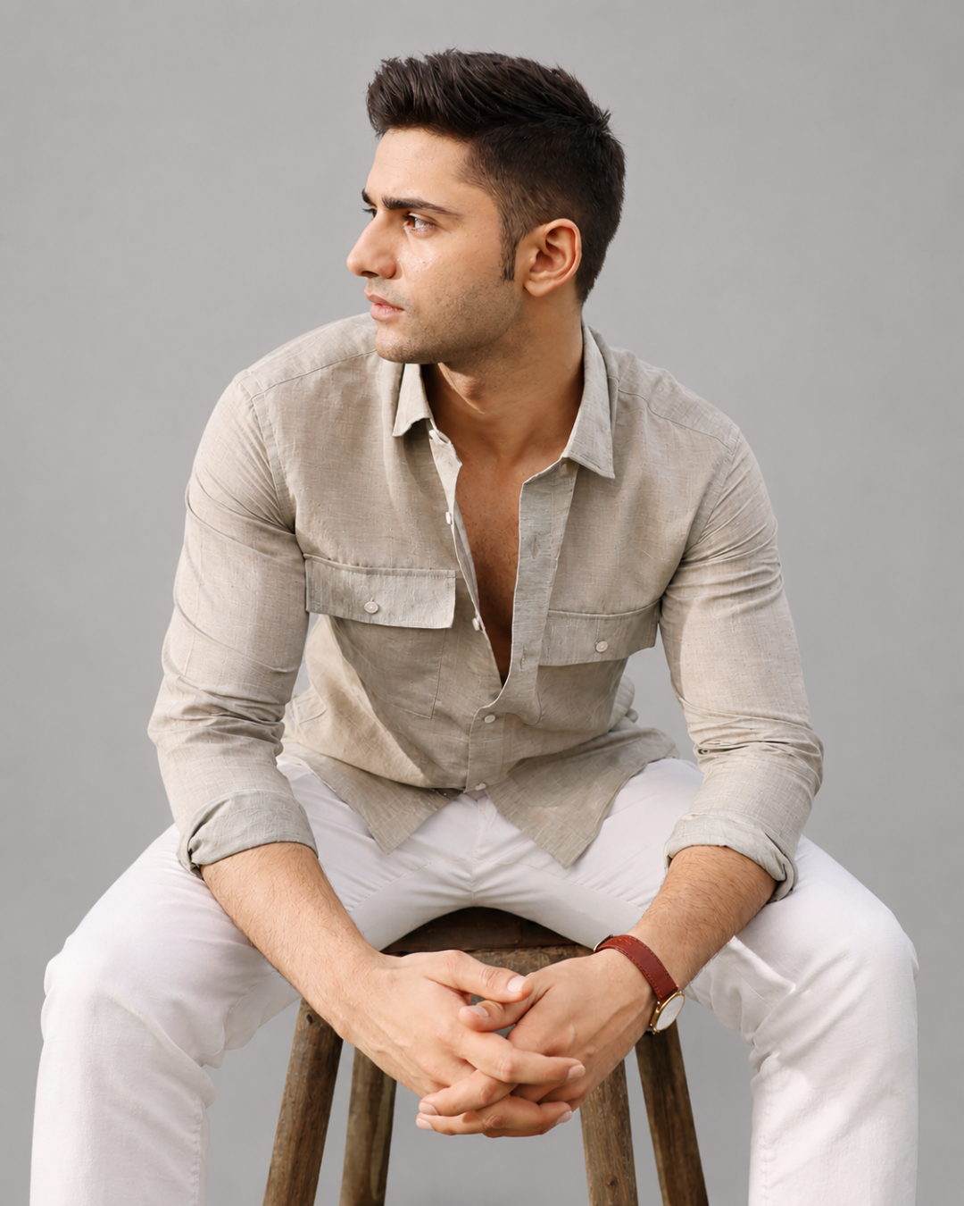 Grove Sage Linen Shirt