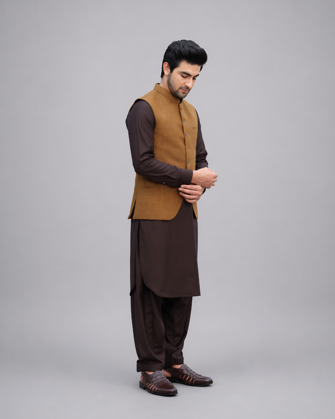 Golden Brown Waist Coat